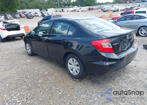 2012 Honda Civic Lx from USA, damaged, VIN 19XFB2F51CE350008
